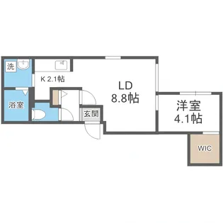ブルーイング苗穂駅前【3階】の間取り