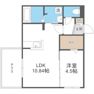 ブランシャールALAIN幌平橋【1階】の間取り