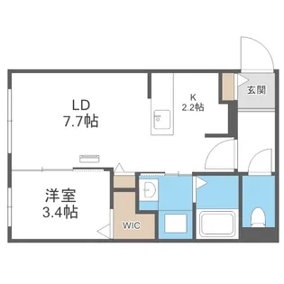 インフィニティ東札幌【3階】の間取り