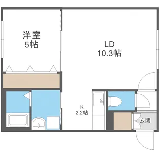 ラージヒル南郷18【3階】の間取り