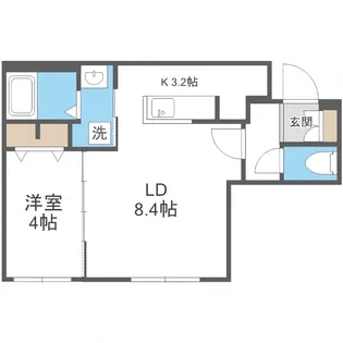 Grace札幌東(グレース東札幌)【4階】の間取り
