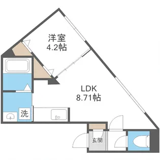 レジデンス菊水【3階】の間取り
