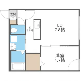 Premier ist 豊平(プレミアイスト)【3階】の間取り