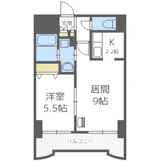 ティアラ資生館【11階】の間取り