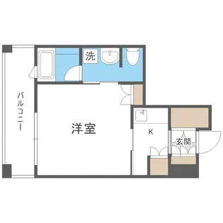 ラフィネタワー札幌南3条【2階】の間取り