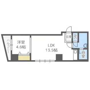 グランカーサ永山公園通 east【3階】の間取り