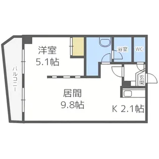 グランカーサ永山公園通 east【2階】の間取り