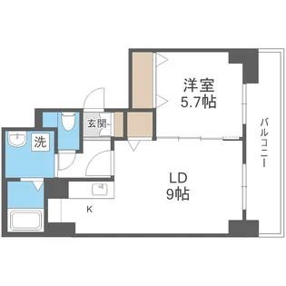 ティアラタワー中島倶楽部(III)【28階】の間取り