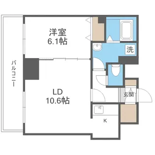 ティアラタワー中島倶楽部(III)【25階】の間取り