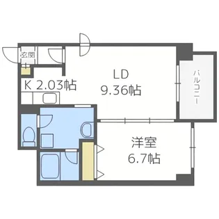 A・Stage【6階】の間取り