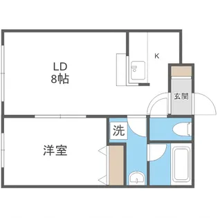 アムール東札幌【401号室】の間取り