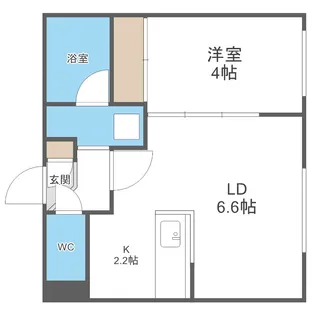 Activat南郷13丁目スクエア(アクティベイト)【4階】の間取り