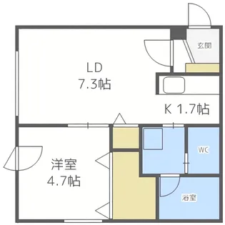 SENSAI-TSUKISAMU【0203号室】の間取り