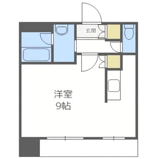 プレジデント豊平【13階】の間取り