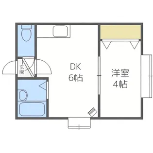フラットO豊平【2階】の間取り