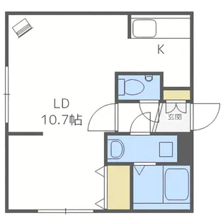 Studio em(スタジオエム)【201号室】の間取り