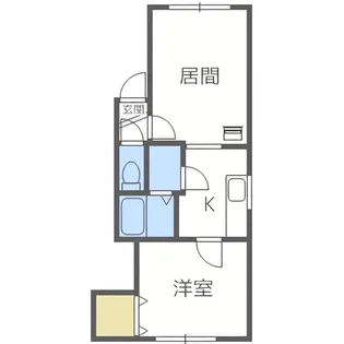 シャネル月寒EAST【101号室】の間取り