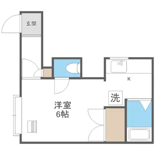 コート山鼻【201号室】の間取り