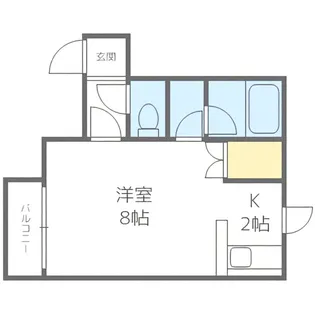 グランドール菊水【3階】の間取り