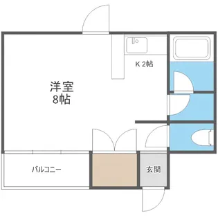 グランドール菊水【401号室】の間取り