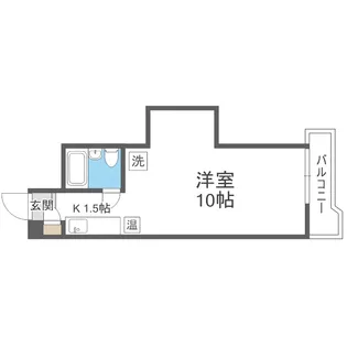 ローヤルハイツ南7条【9階】の間取り