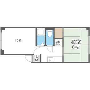 高台ハイツシャルル【B101号室】の間取り
