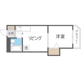 カサ・プリメーラ菊水【206号室】の間取り