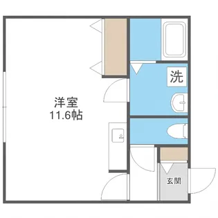 coffret(コフレ)月寒【4階】の間取り