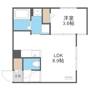 AND-hondori(アンドホンドオリ)【2階】の間取り
