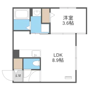 AND-hondori(アンドホンドオリ)【3階】の間取り
