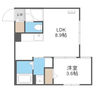 AND-hondori(アンドホンドオリ)【3階】の間取り