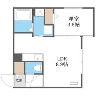 AND-hondori(アンドホンドオリ)【4階】の間取り