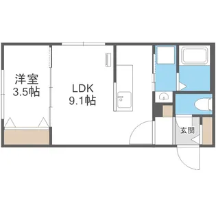 AND-hondori(アンドホンドオリ)【4階】の間取り