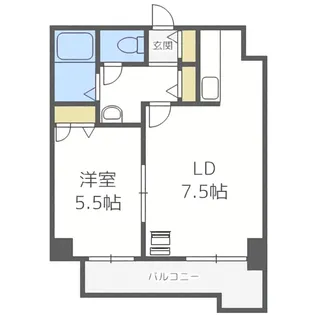 グランカーサ南11条【6階】の間取り