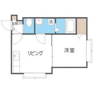 ドゥ・エクラン【202号室】の間取り