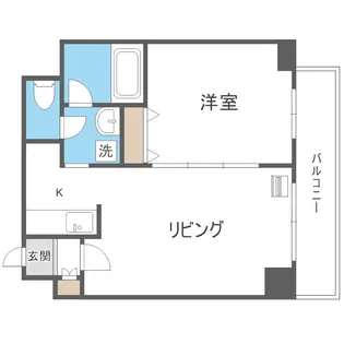 アルカディア参番館【501号室】の間取り