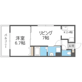 ラ・ルーチェ山鼻【3階】の間取り