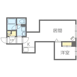 ハーネスビル美園【302号室】の間取り