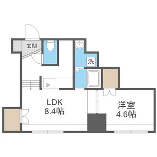 フロントコート南平岸【7階】の間取り