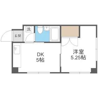 シティハイツオカダ【105号室】の間取り