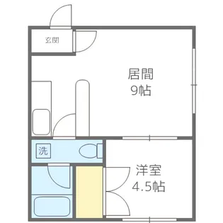 αNEXT東札幌第2【2階】の間取り