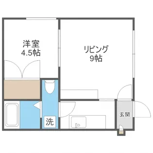 αNEXT東札幌第2(アルファネクスト東札幌第2)【213号室】の間取り