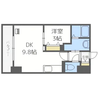 HF東札幌レジデンス【15階】の間取り