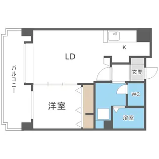 アクセス東札幌【702号室】の間取り