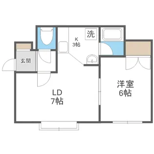ワイスヴィラ【203号室】の間取り