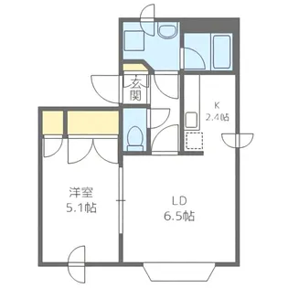ブロード414【202号室】の間取り