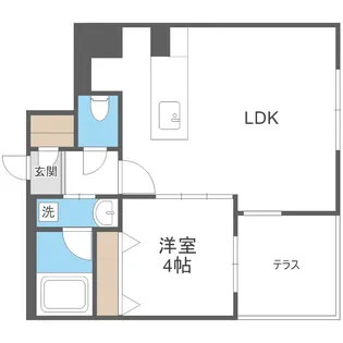 カレラ学園前【1階】の間取り
