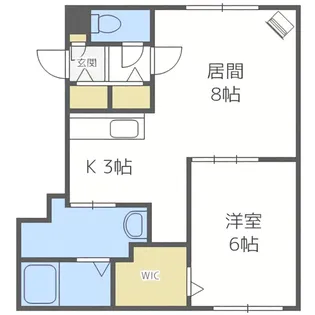 ビルゴ南平岸Ⅱ【4階】の間取り