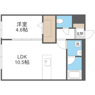 カレラ学園前【2階】の間取り
