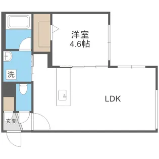 カレラ学園前【2階】の間取り